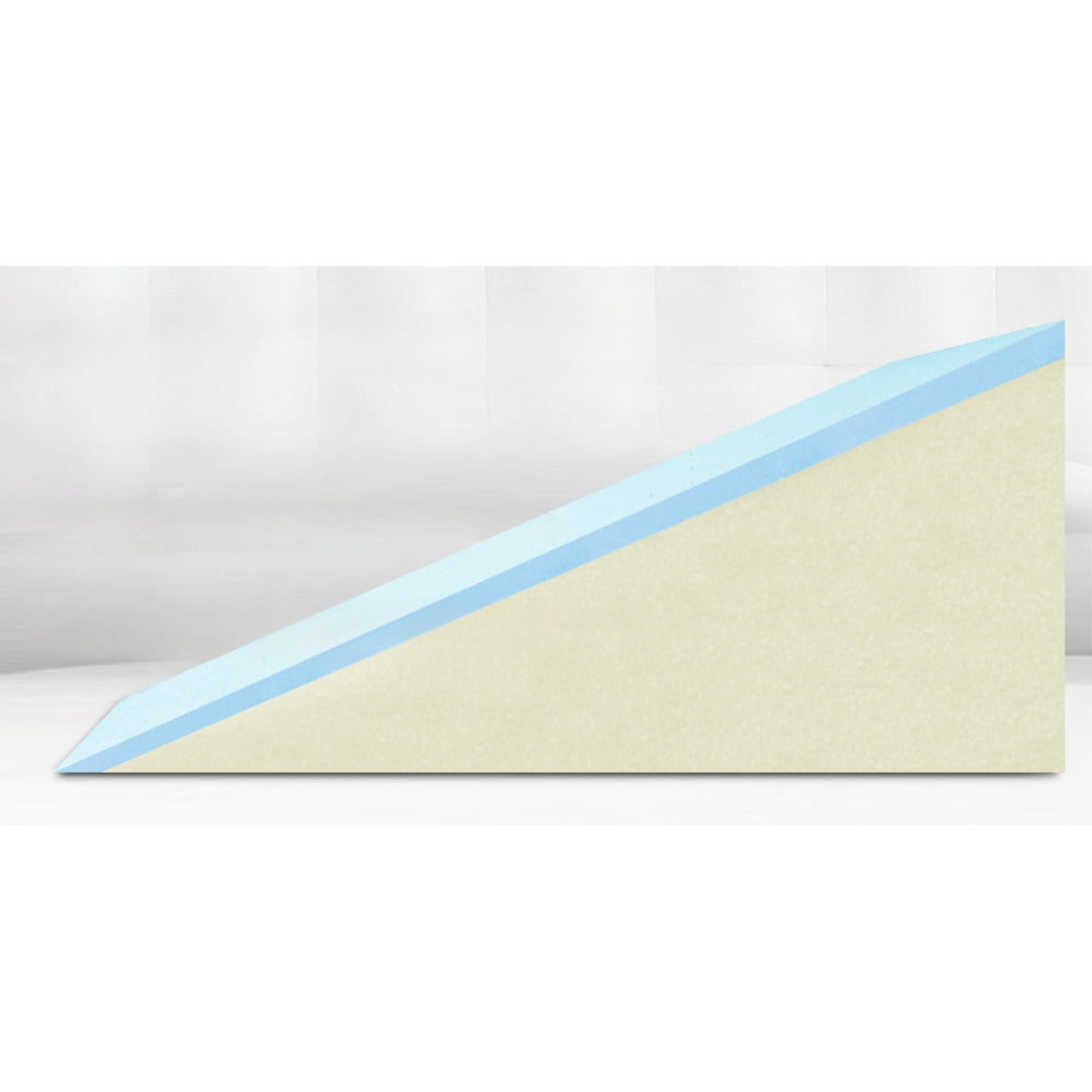 Bedding Memory Wedge Pillow Neck Back Support with Cover 2X - White Blue