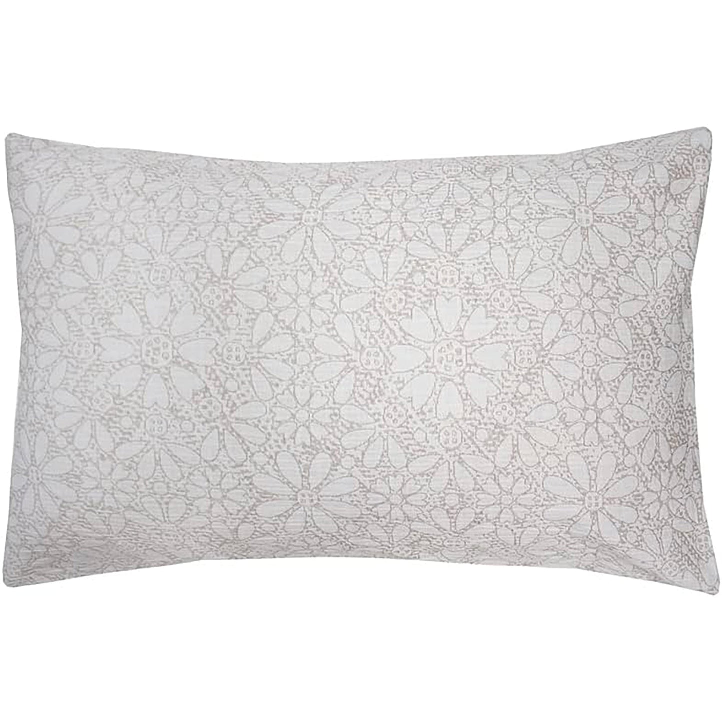 Nora Cottom Quilt Cover Set - Floral Beige