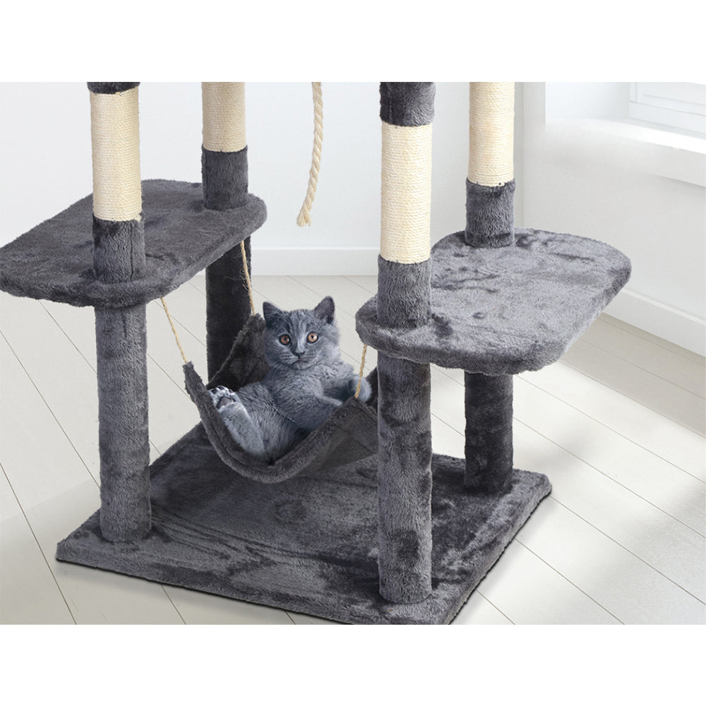 Cat Tree Scratching Post Tower House Furniture Wood - 171cm