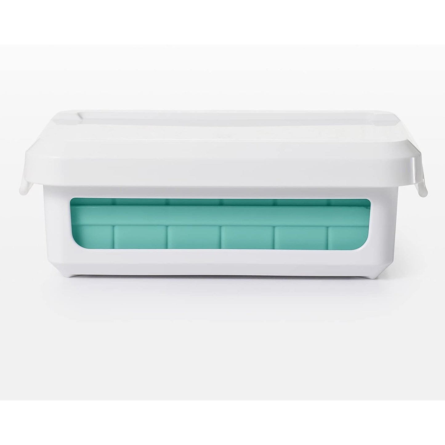 Covered Sturdy Plastic Ice Cube Tray Small Cubes - Small