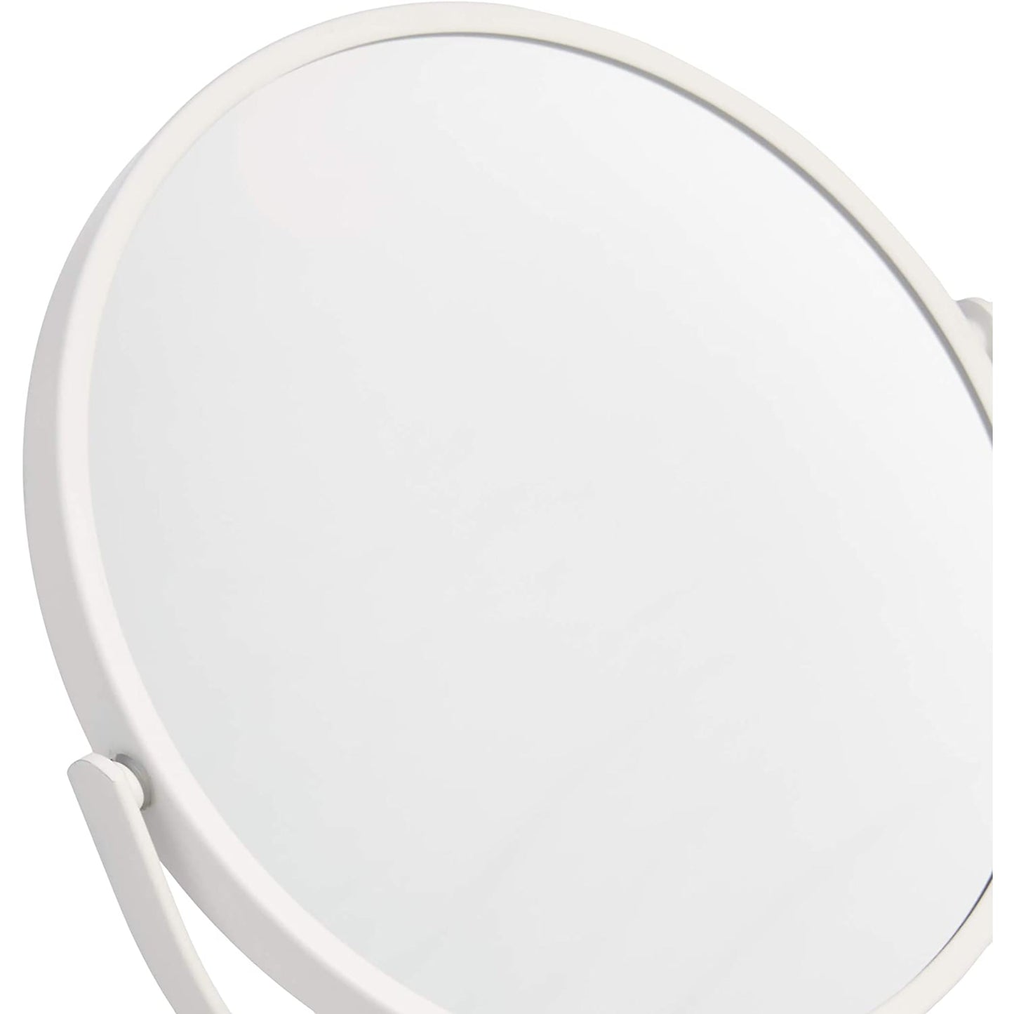 Vanity Mirror with Heavy Base Magnification - White