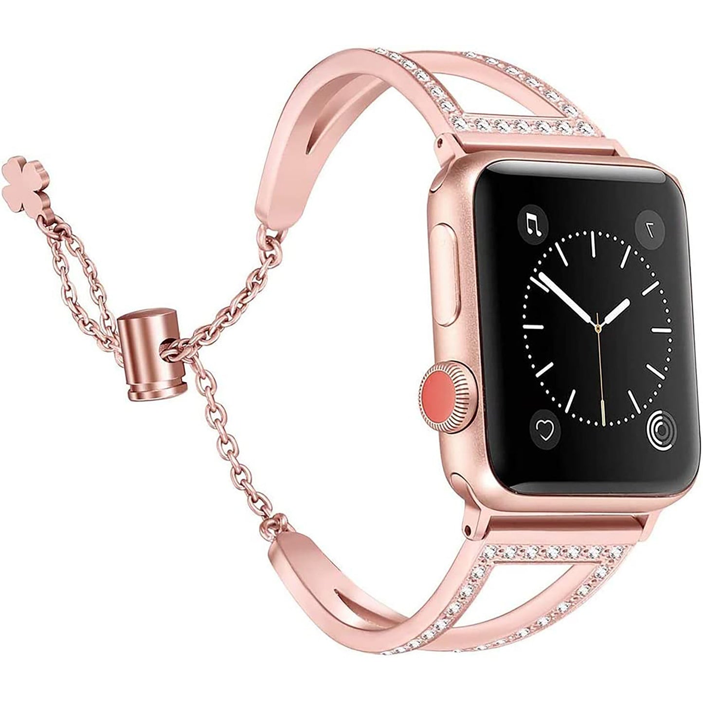 Apple Watch Stainless Steel Wristband Compatible with iWatch 38mm 40mm - Rose Gold