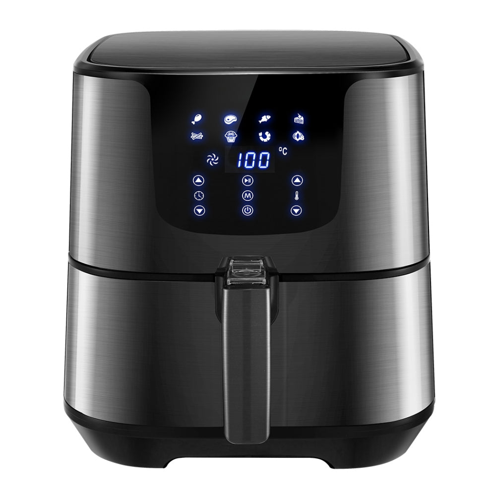 Air Fryer 7L LCD Fryers Oven Airfryer Kitchen Healthy Cooker Stainless Steel