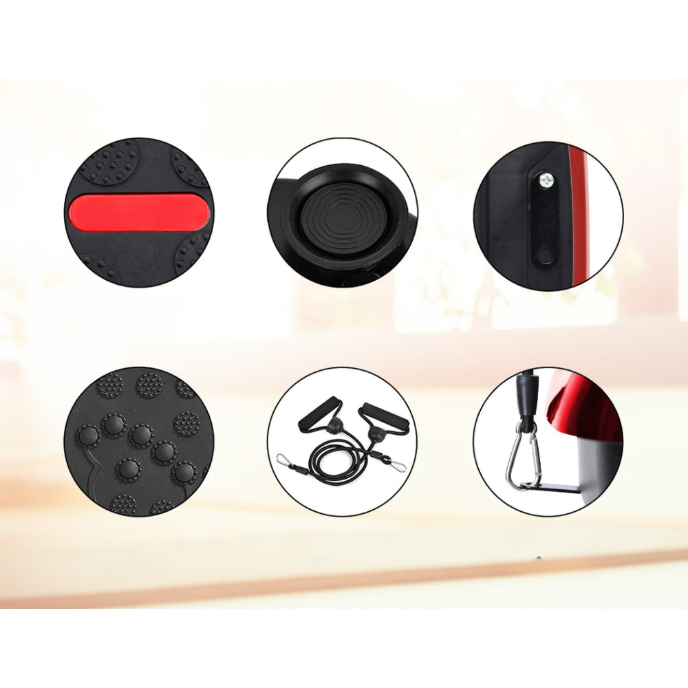 Vibration Machine Platform Plate Exercise Fit Gym Home - Red