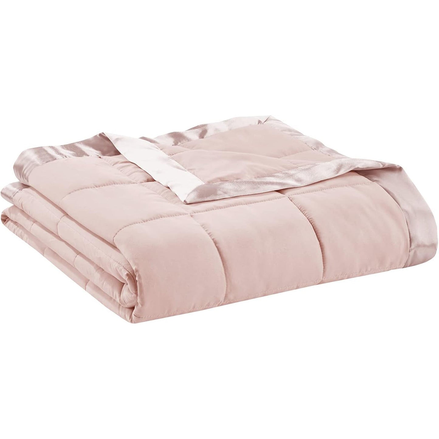 Lightweight Microfibre Down Alternative Blanket - Blush