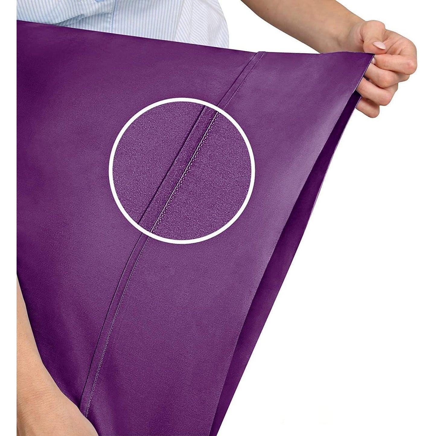 2000TC Ultra-Soft Luxury Deep Pocket Bedding Sheet Set - Purple