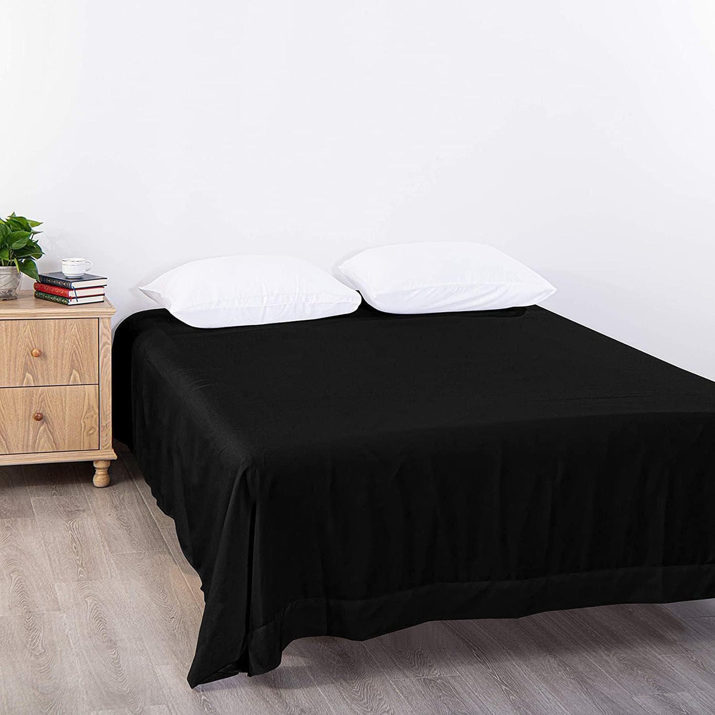 2000TC Hotel Luxury Cooling and  Breathable Bed Sheet Set - Black