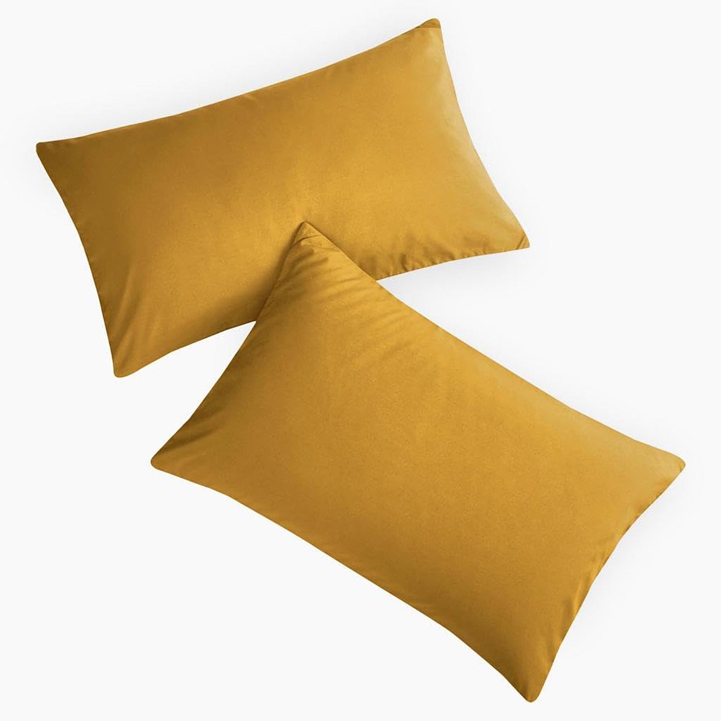 1000TC Ultra Soft Microfibre Pair of Pillowcases - Turmeric Yellow