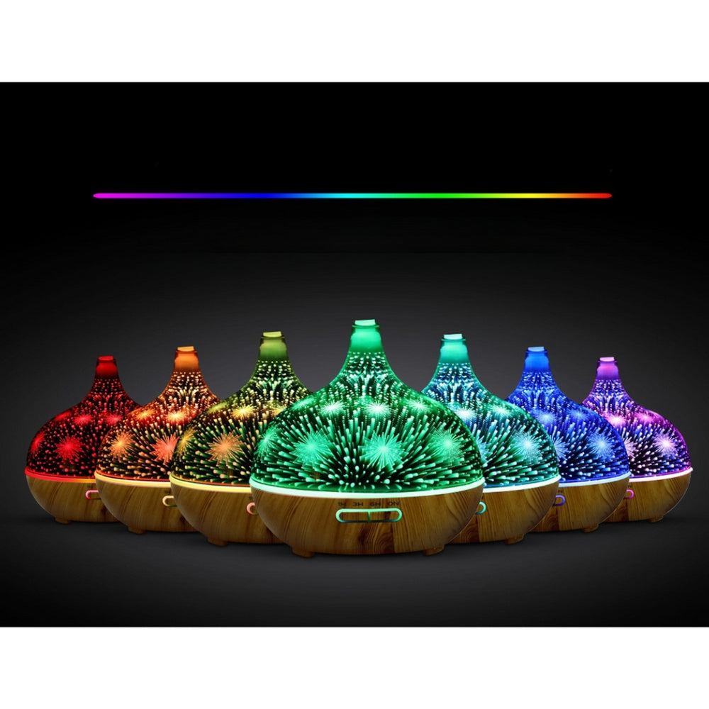 Aroma Aromatherapy Diffuser 3D LED Night Light  Purifier 400ml