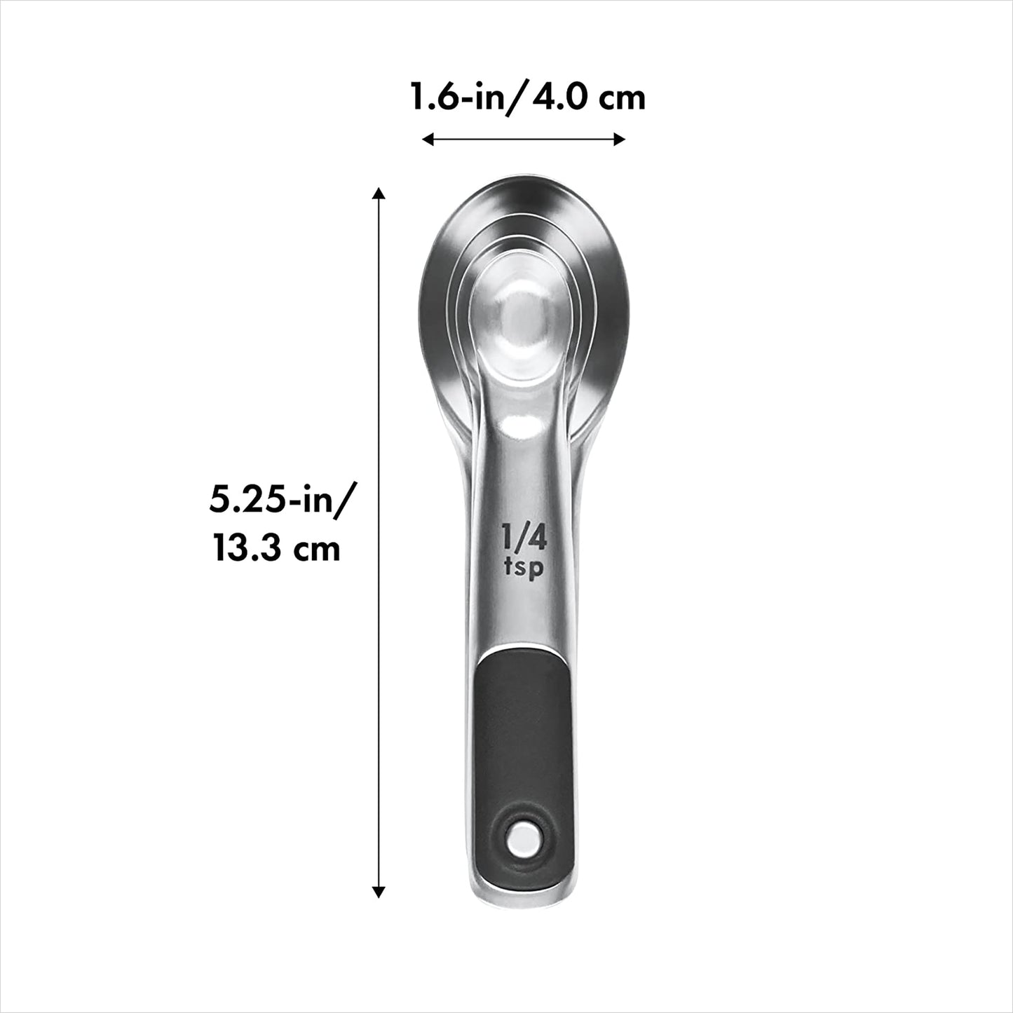 Stainless Steel Measuring Spoon Set 4 Piece - Carbon