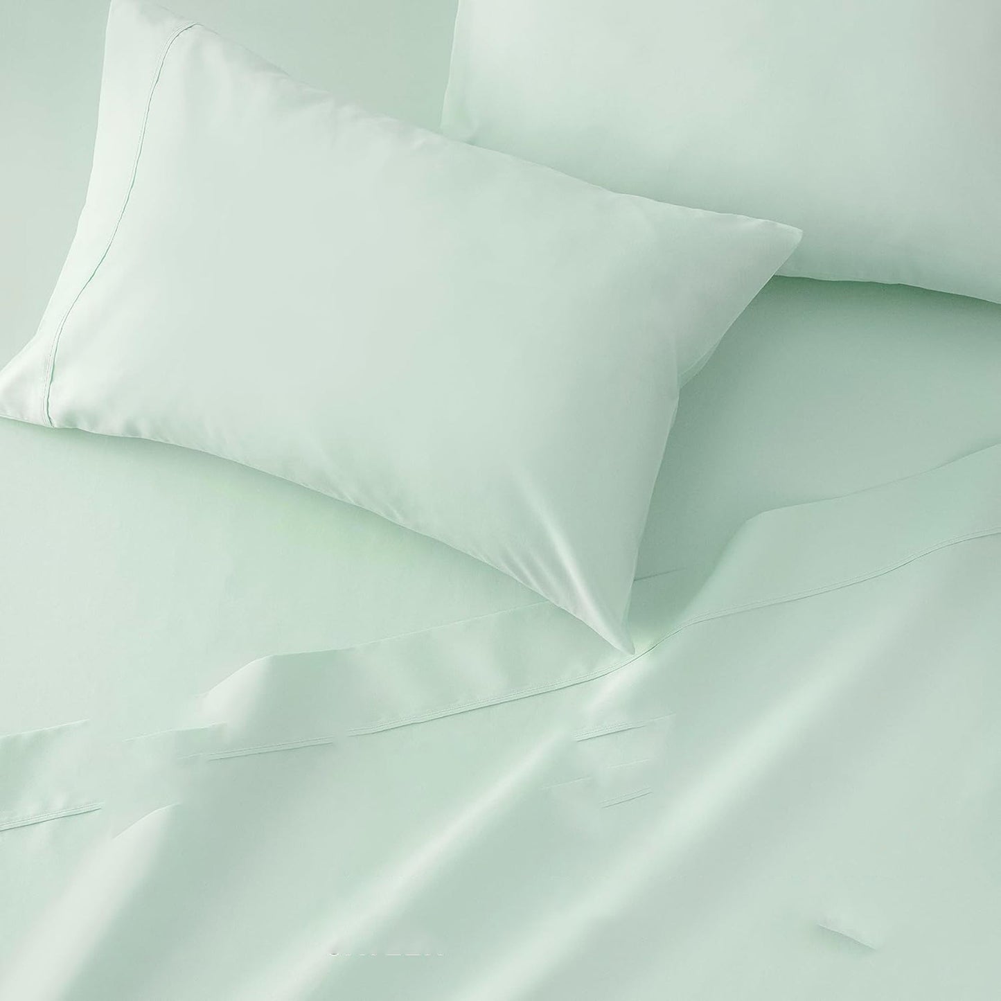 100% Cotton Soft and Durable Sateen Bed Sheet Set - Mint