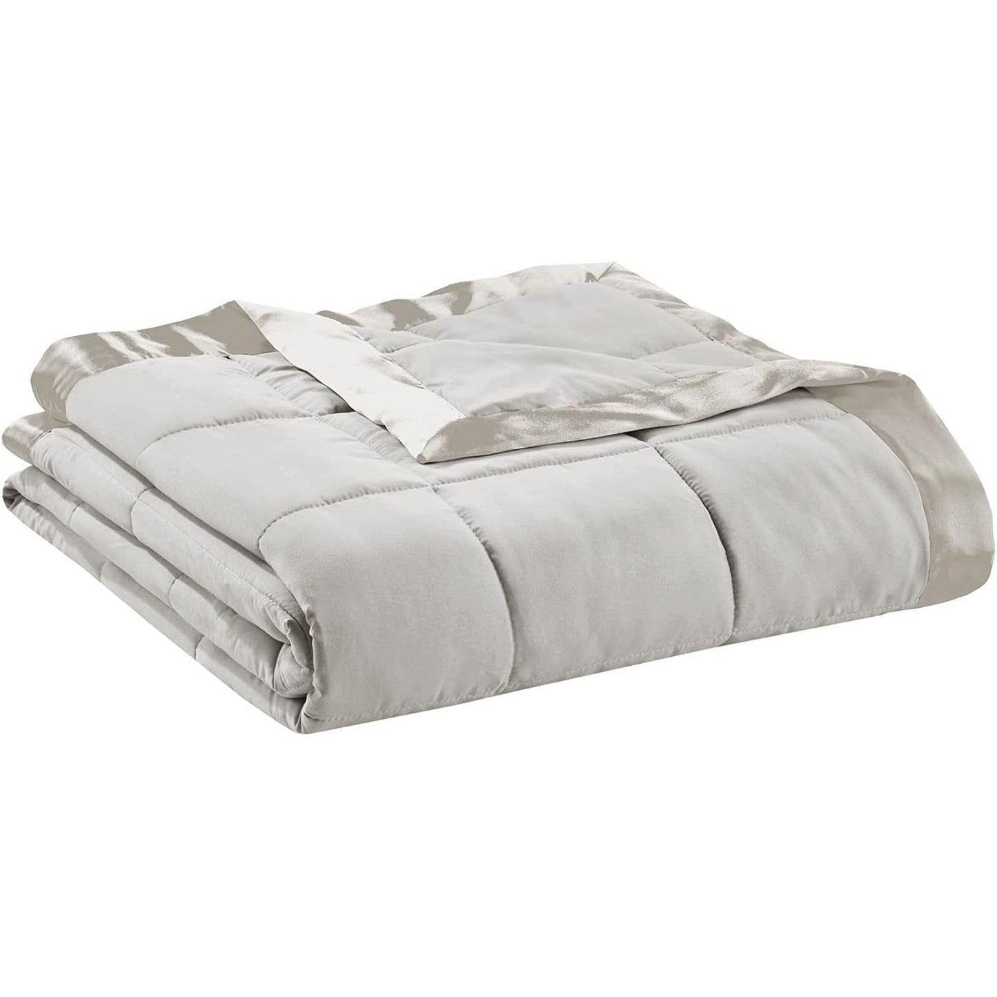 Lightweight Microfibre Down Alternative Blanket - Grey