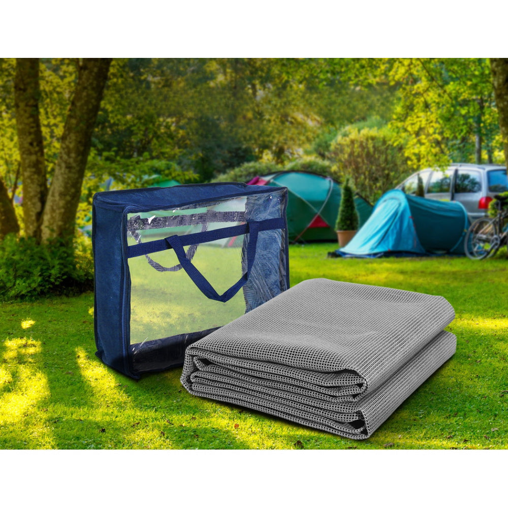 Annex Matting Floor Mats Mesh Camping Picnic Grey - 6M