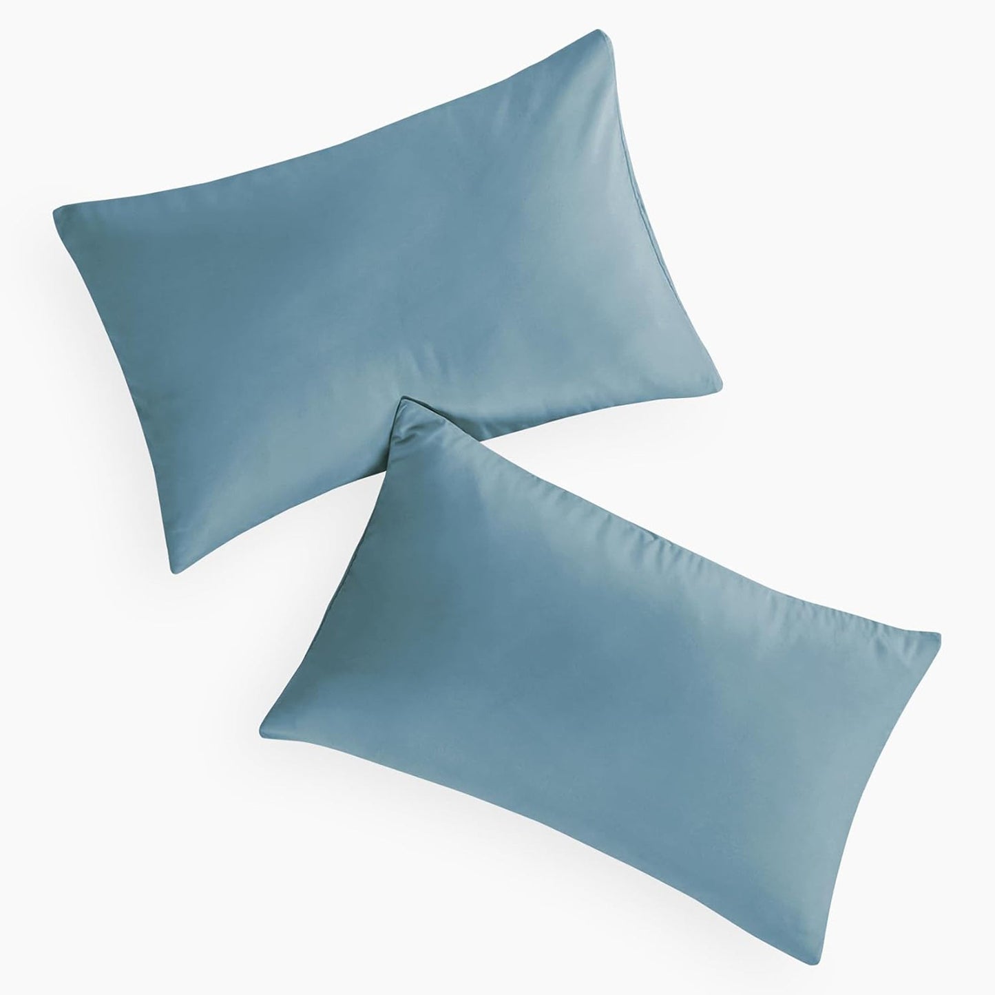 1000TC Ultra Soft Microfibre Pair of Pillowcases - Steel Blue