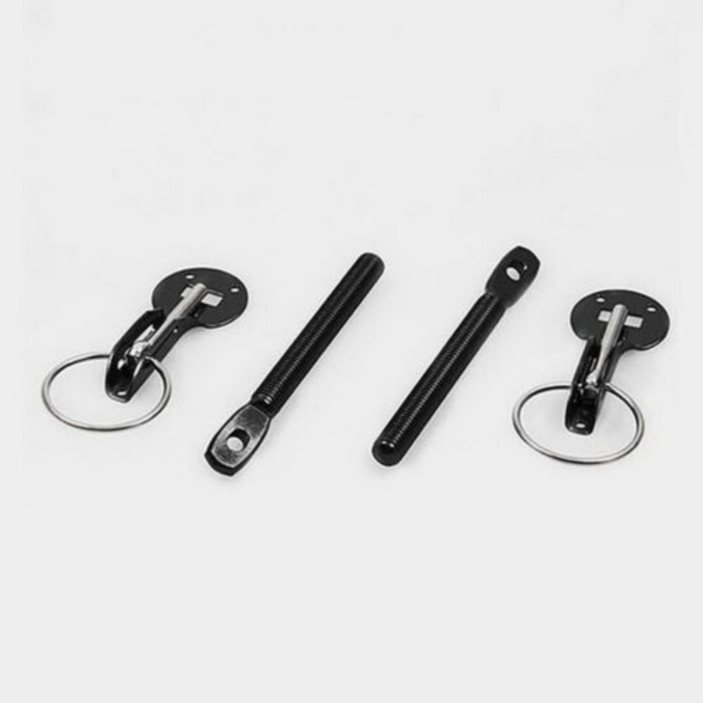 Quick Latch Car Bonnet Hood Lock Flush Mount Pin Key Locking Kit