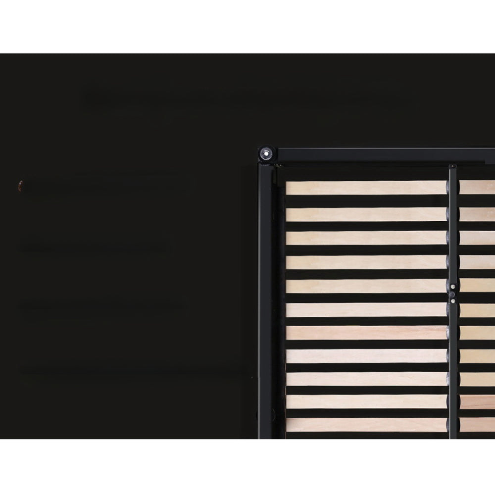 Avio Bed Frame Fabric Storage Drawers - Charcoal King
