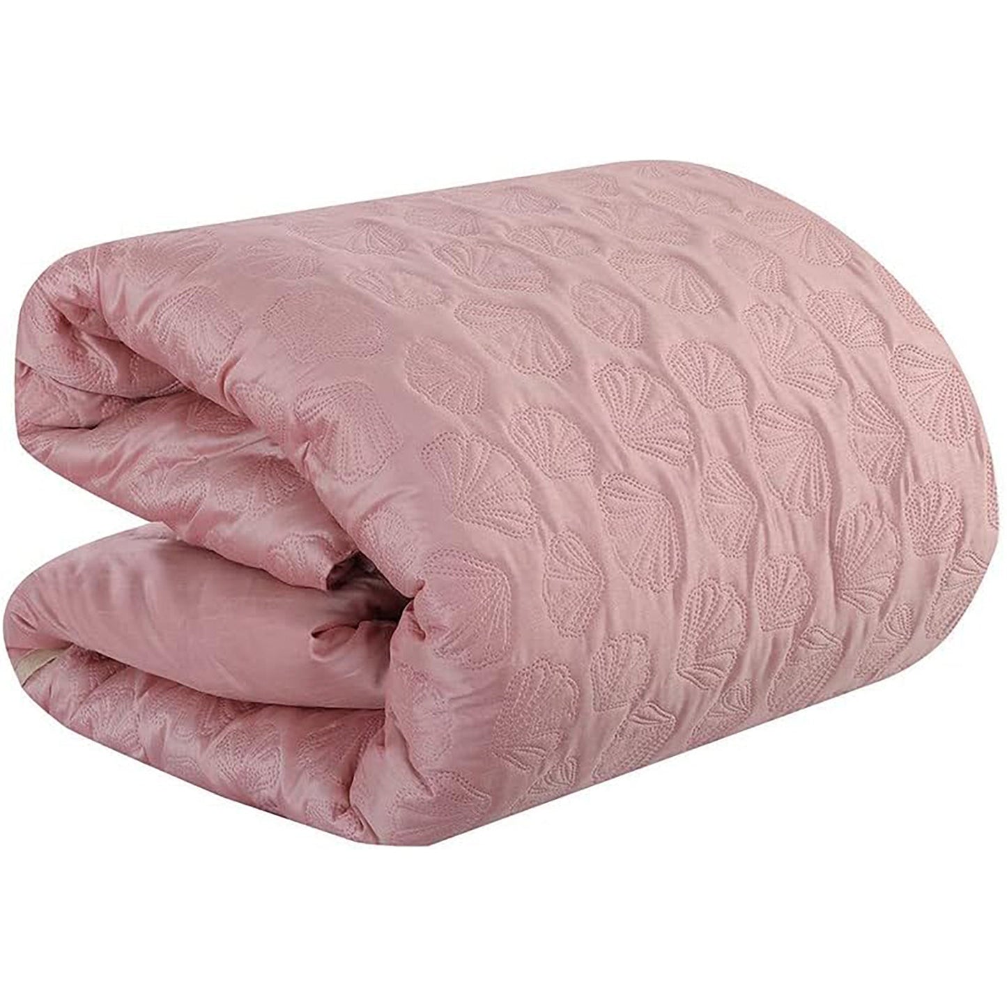Niclous Polyester Comforter 7 Piece Set - Pink