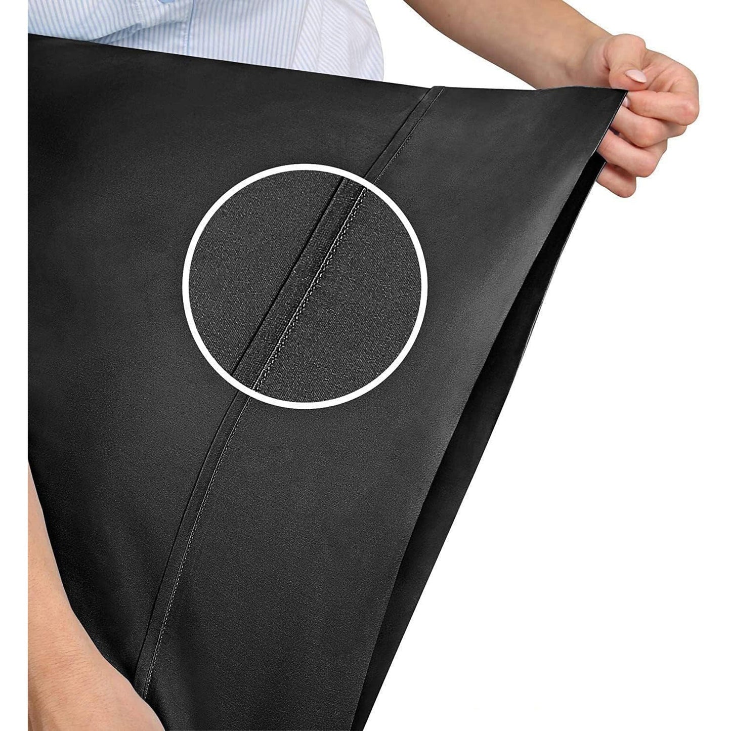 2000TC Ultra-Soft Luxury Deep Pocket Bedding Sheet Set - Black