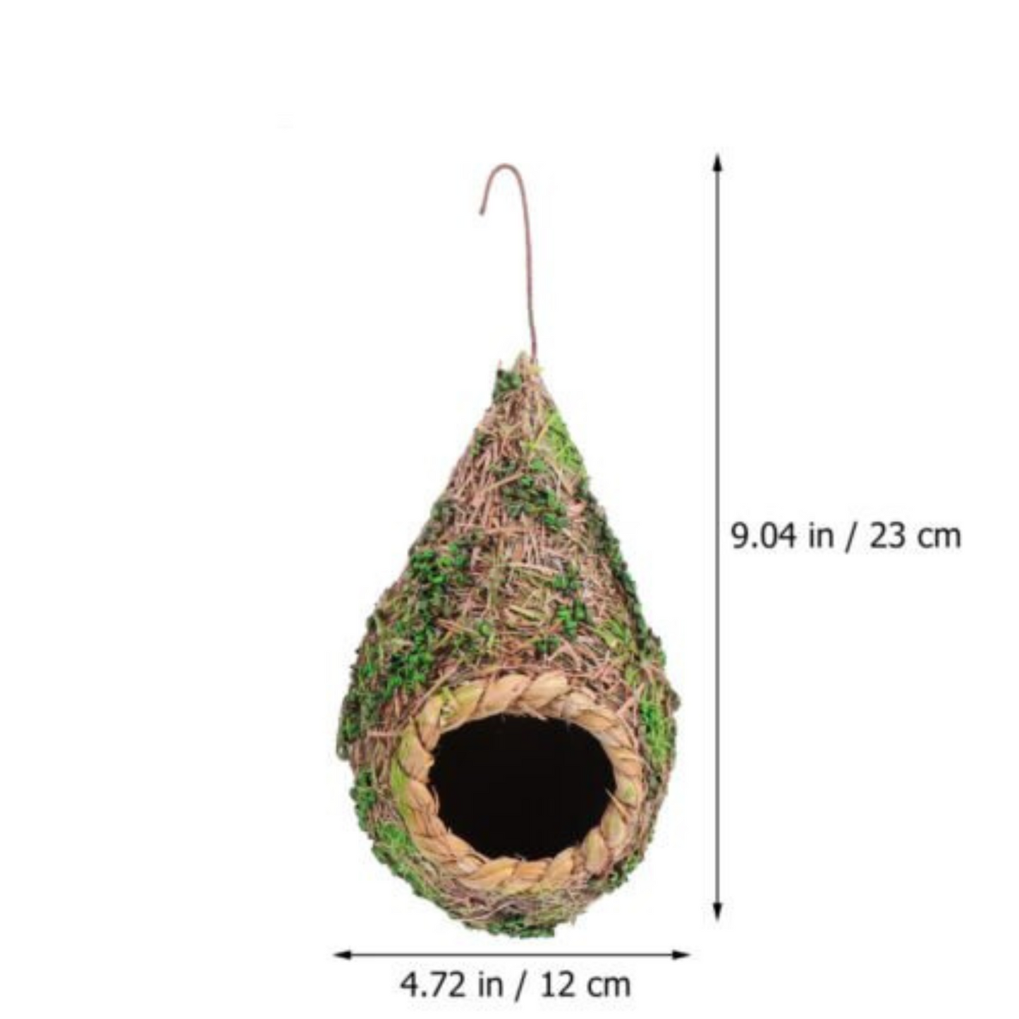 3pcs Handwoven Straw Bird Nest Canary Budgie Breeding Nest Box