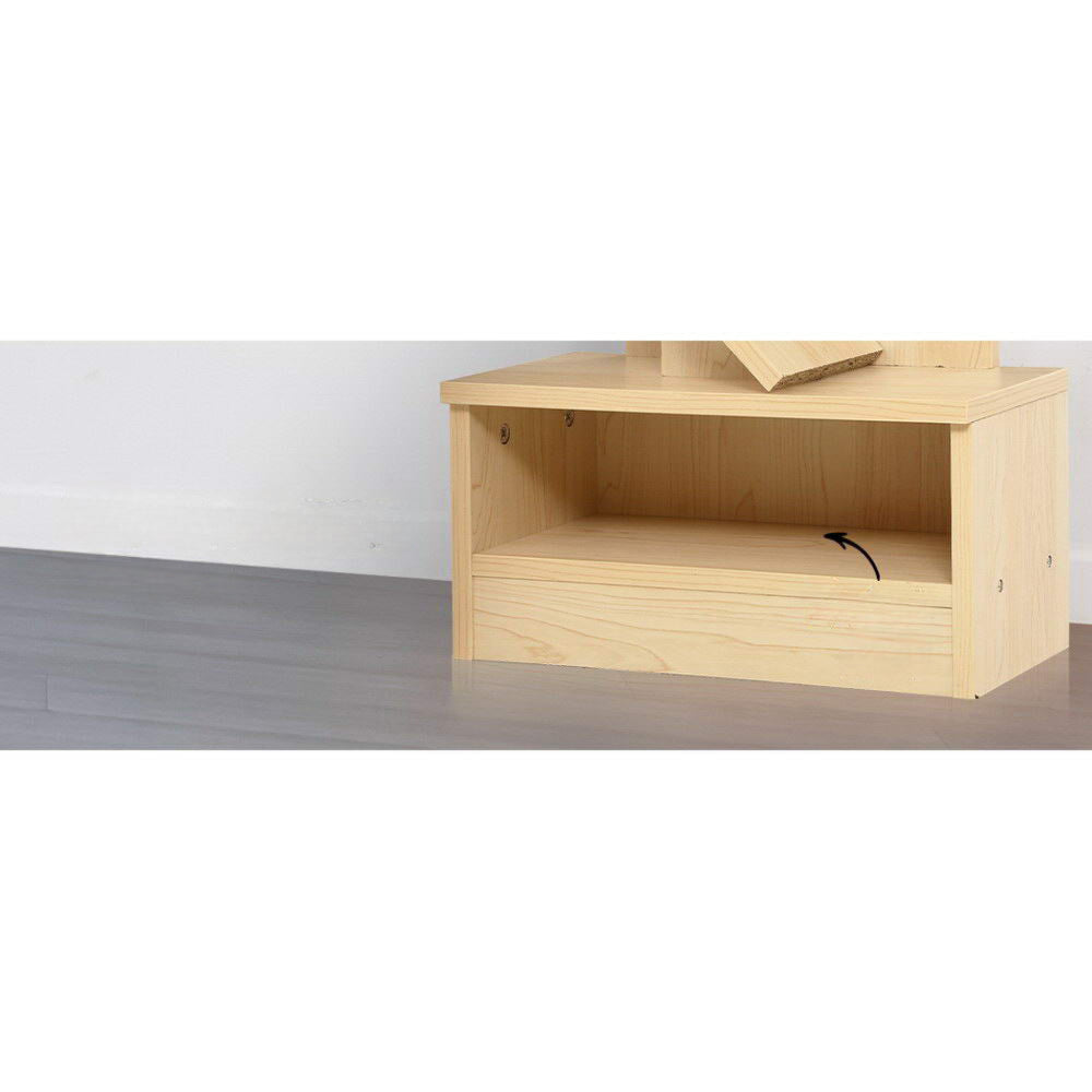 Display Shelf 9-Shelf Tree Bookshelf Book Storage Rack Bookcase Natural