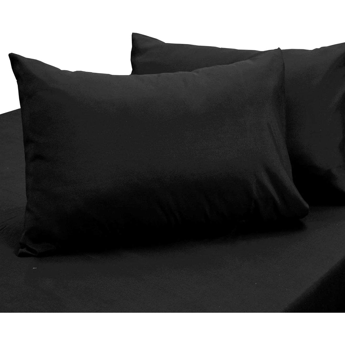 Soft and Lightweight Microfiber Magic Colour Collection Bed Sheet Set - Black