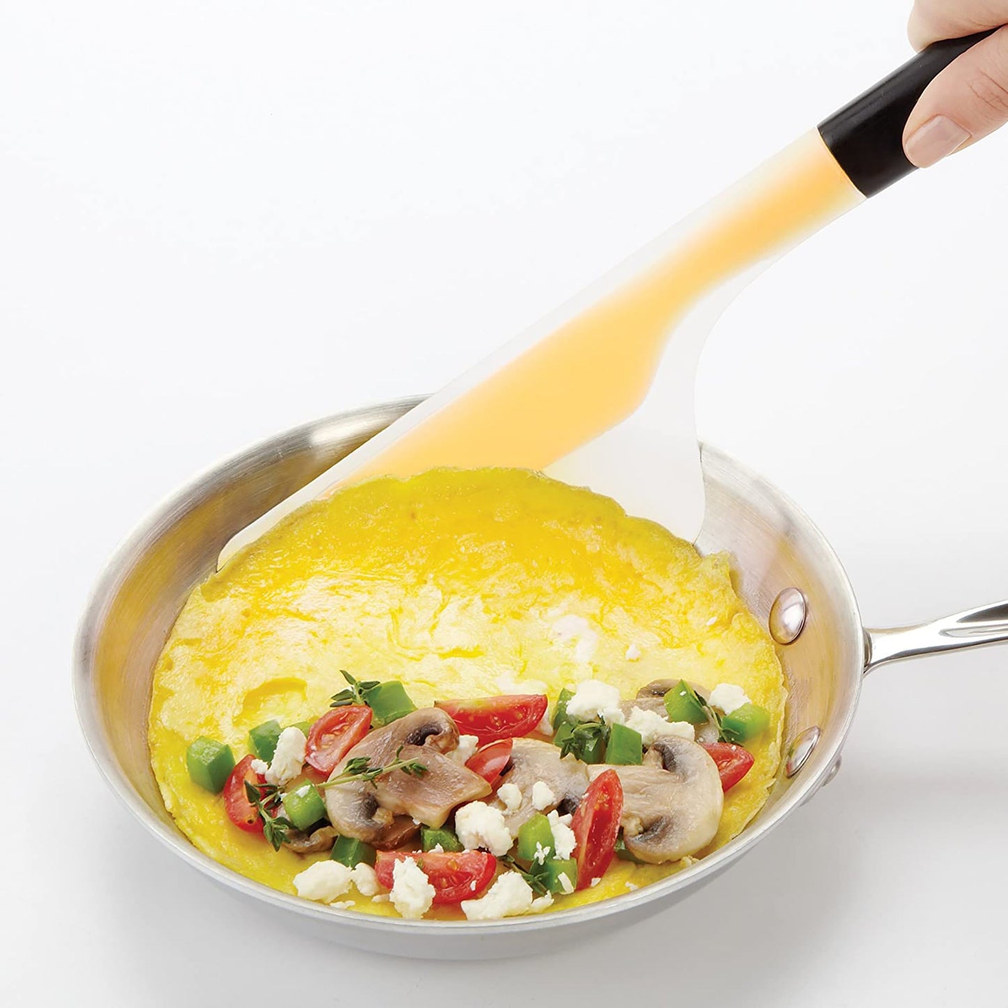 Large Flip and Fold Omelet Turner - Yellow