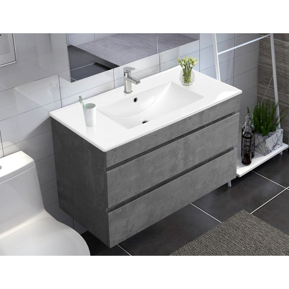 900mm Bathroom Vanity Cabinet Basin Unit Sink Storage Wall Mounted Cement