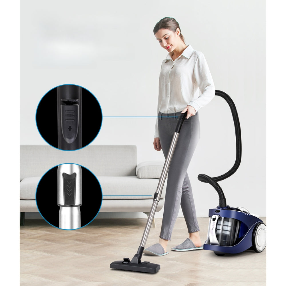 Vacuum Cleaner Bagless Cyclone Cyclonic Vac Home Office Car 2200W Blue