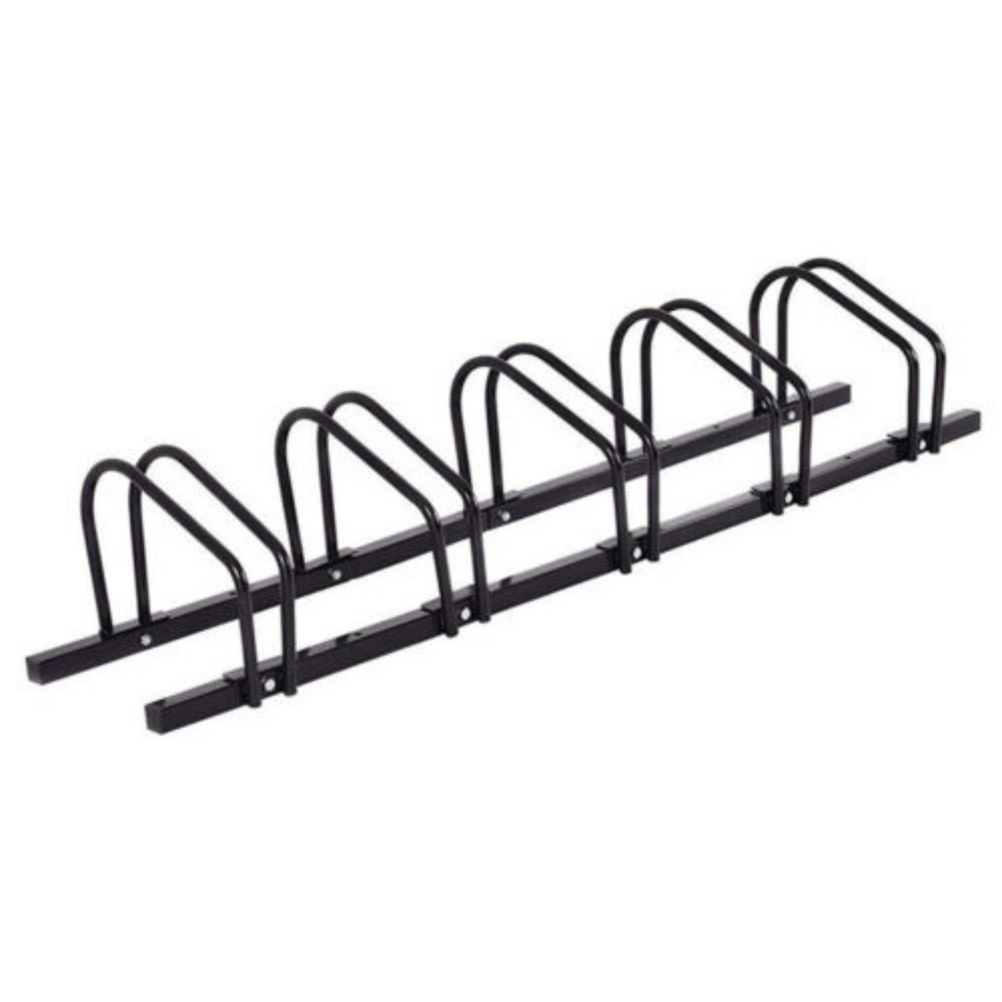 Portable Bike Floor Parking Rack Instant Storage Stand for 3 to 6 Bicycles