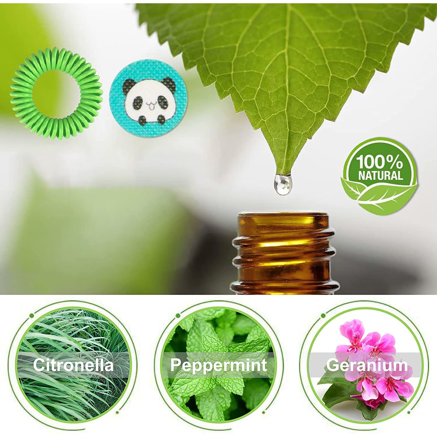 Natural Mosquito Patches for Kids and Adults with 5 Pack Mosquito Repellent Bracelets - 240 pcs
