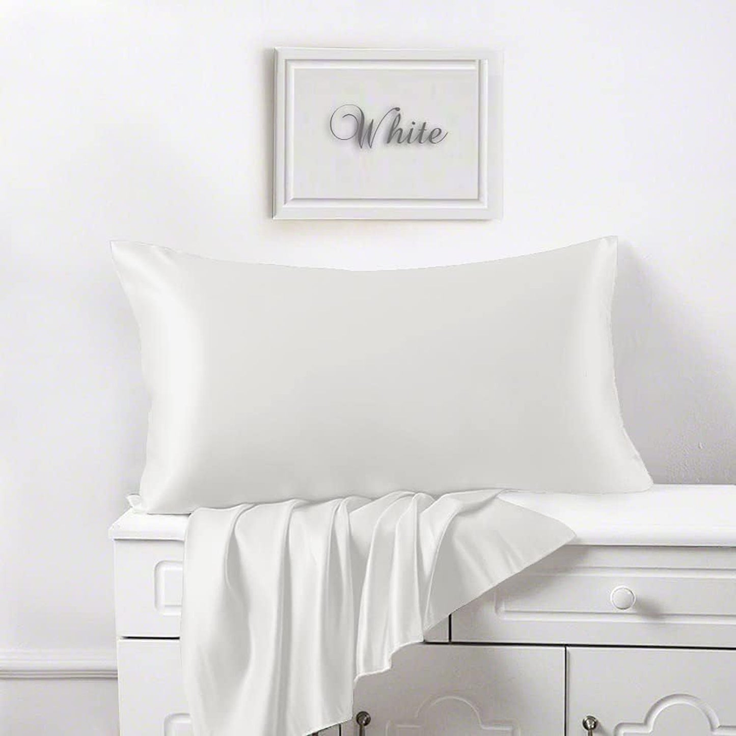 Soft Silky Smooth 100% Bamboo Cooling Breathable Quilt Cover Set - White