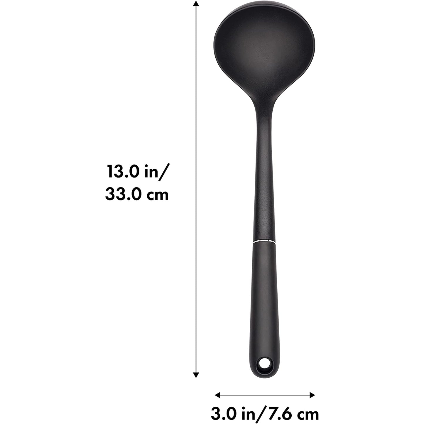 Nylon Soup Ladle Kitchen Utensil - Black