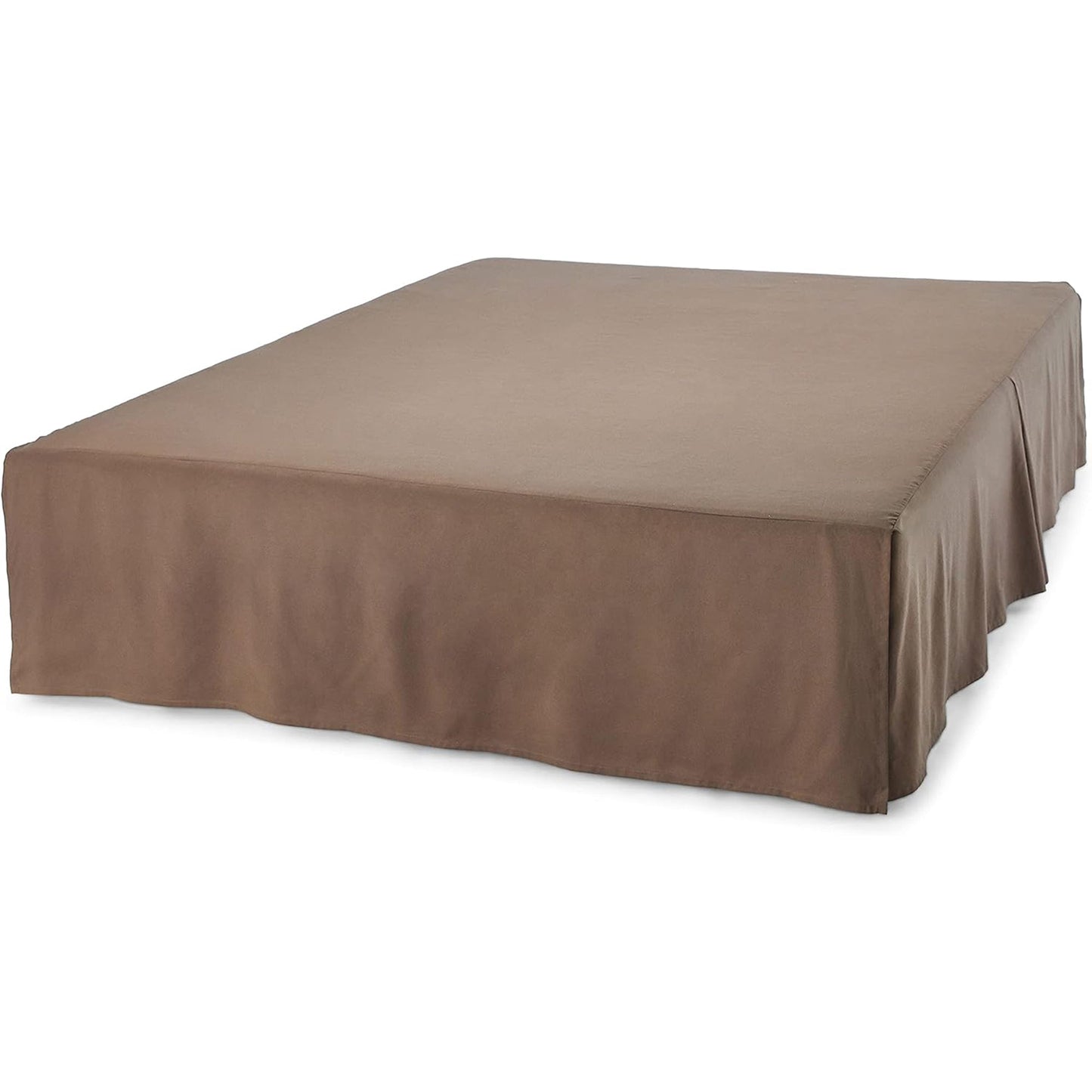 Polyester Lightweight Pleated Bed Skirt - Chocolate