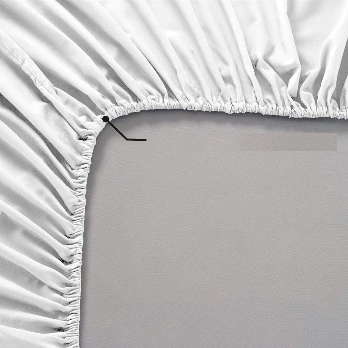 2000TC Breathable Microfibre Deep Pocket Bed Sheet Set - White