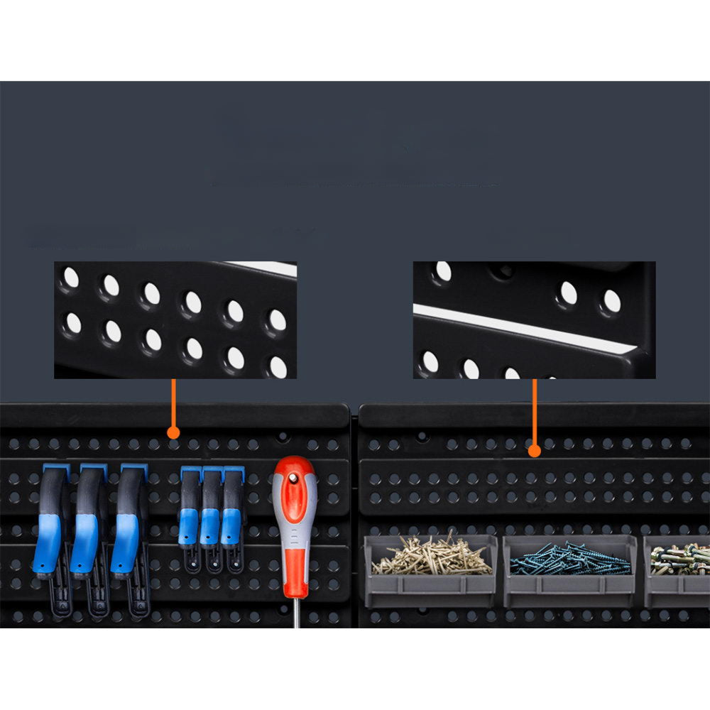 Wall Mounted Storage Bin Rack Tool Garage Organiser - 60 Bins