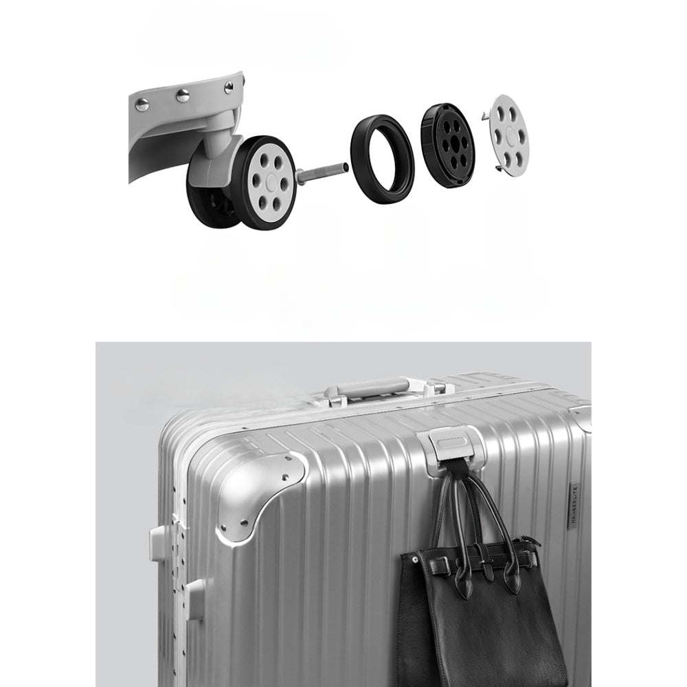 28'' Luggage Travel Suitcase Set TSA Hard Case Lightweight Aluminum