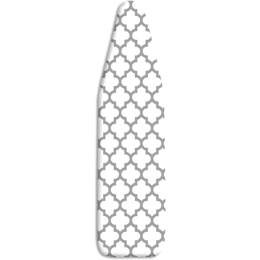Elegant Iron Board Pad with Cotton Scorch Resistant Cover 15x84 Inches - Gray