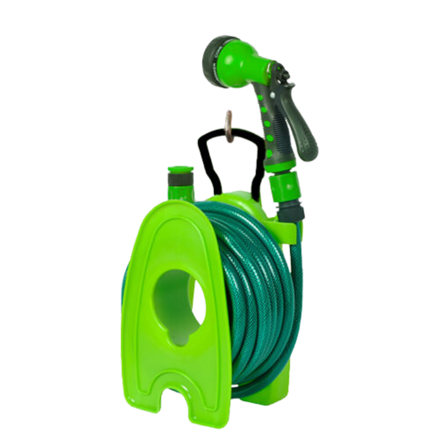 Set of 5 10m Mini Hose Reel with 7-Function Spray Gun Wall Mountable