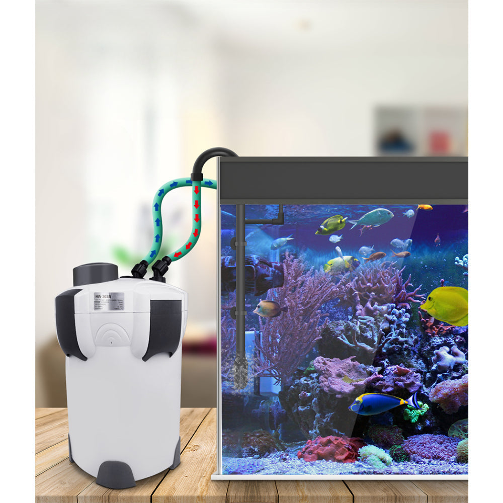 Aquarium External Filter Fish Tank UV Light with Media Kit - 2400LH