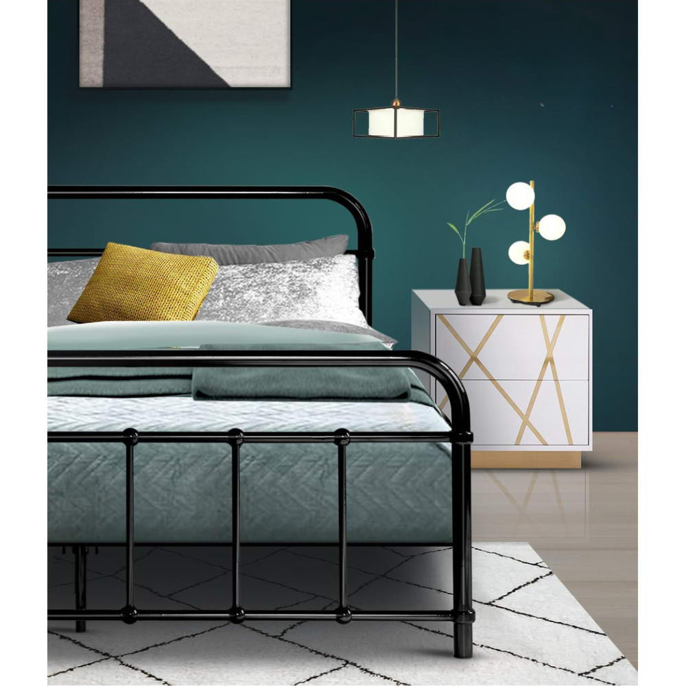 Metal Bed Frame - Queen (Black)