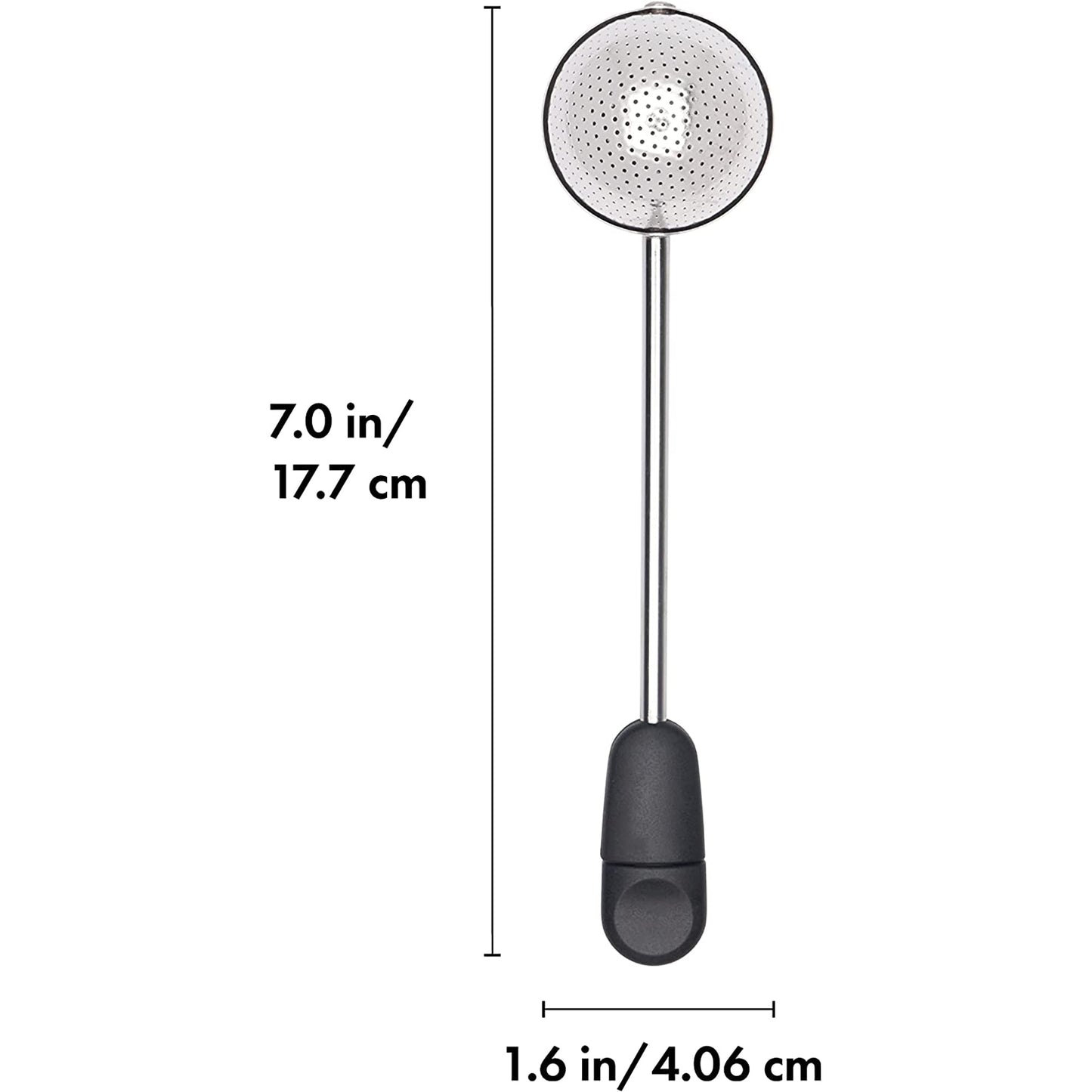 Twisting Tea Ball Infuser Stainless Steel - 7 X 1.6 Inch