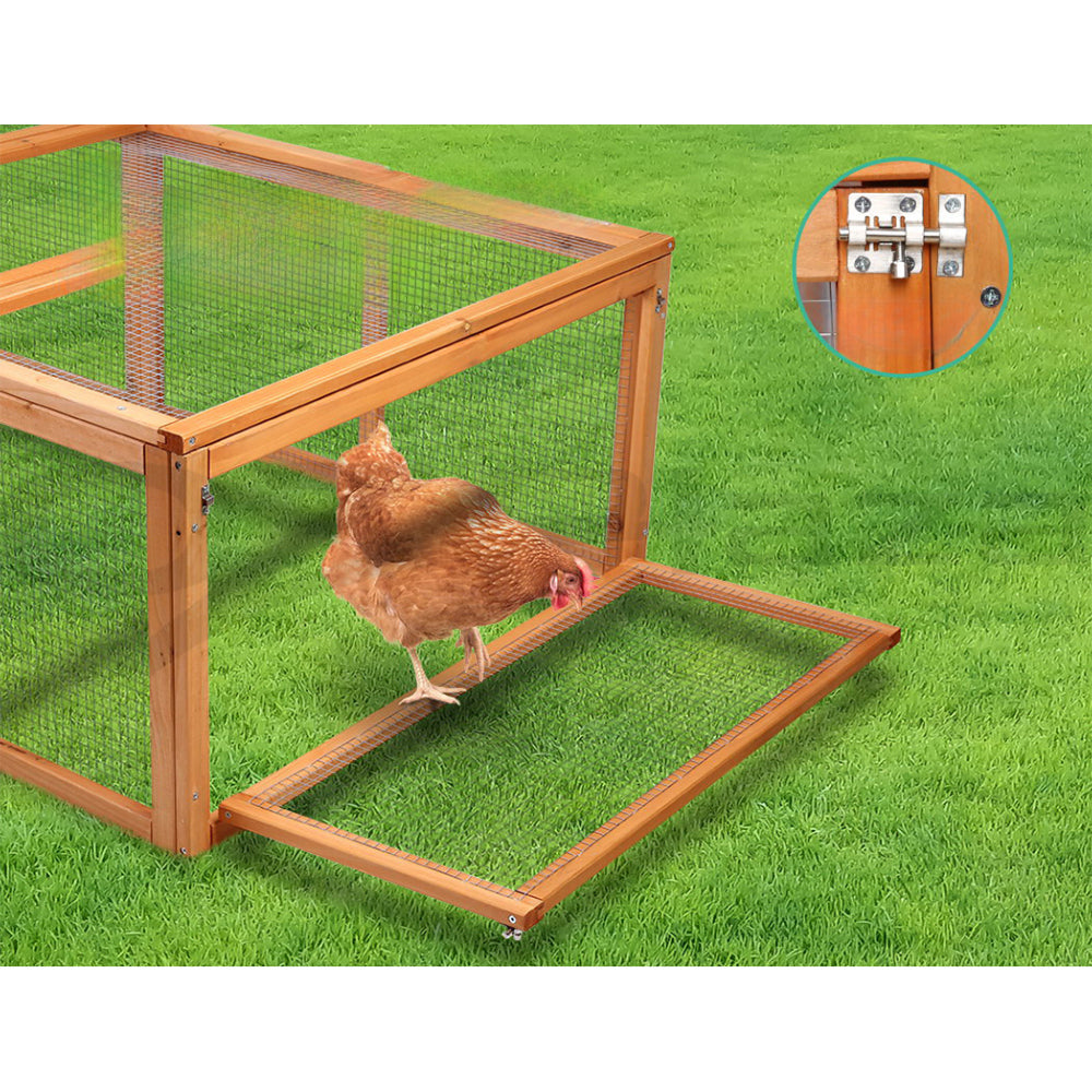 Wooden Pet Rabbit Hutch Chicken Coop Cage