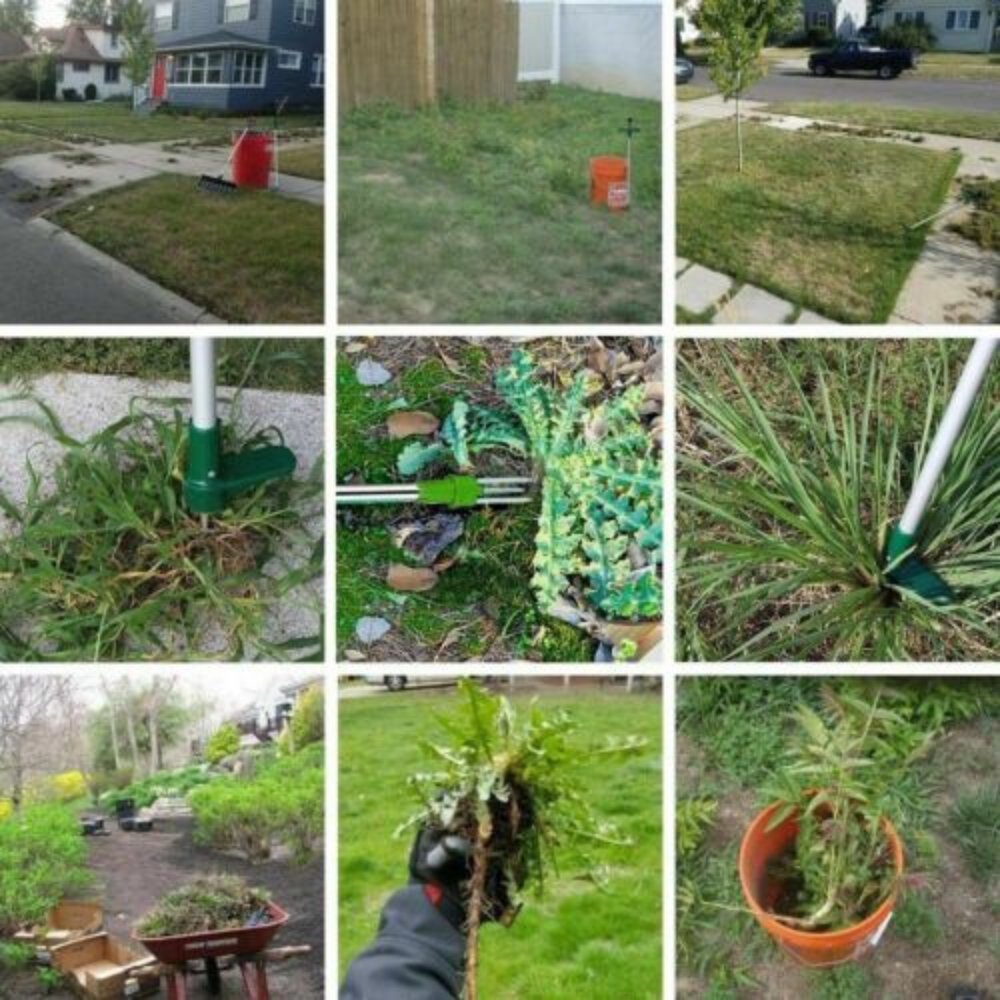 Garden Weed Puller Weeder Twister Lawn Root Killer Remover Tool
