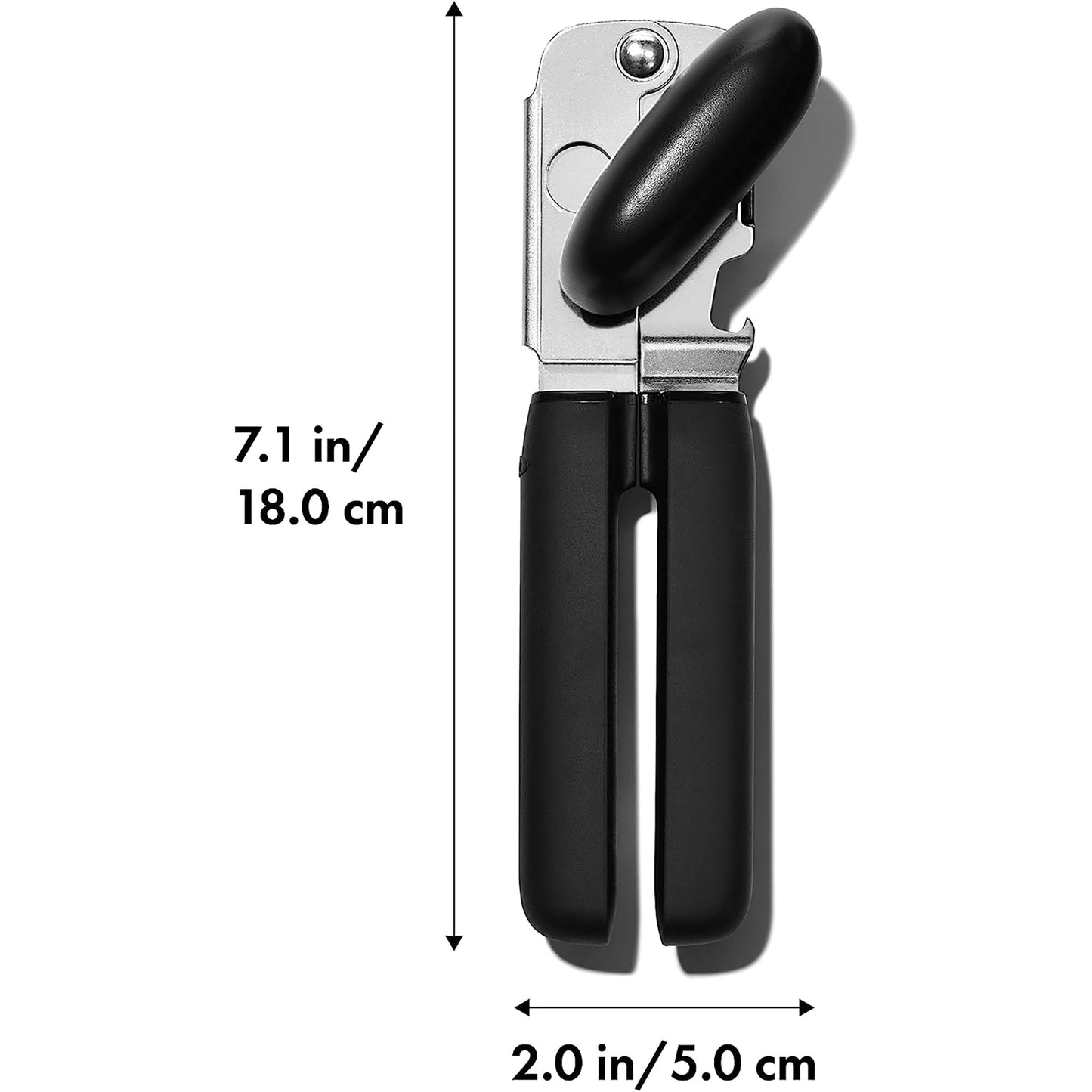 Soft-Handle Can Opener 7.1x2 Inch - Black