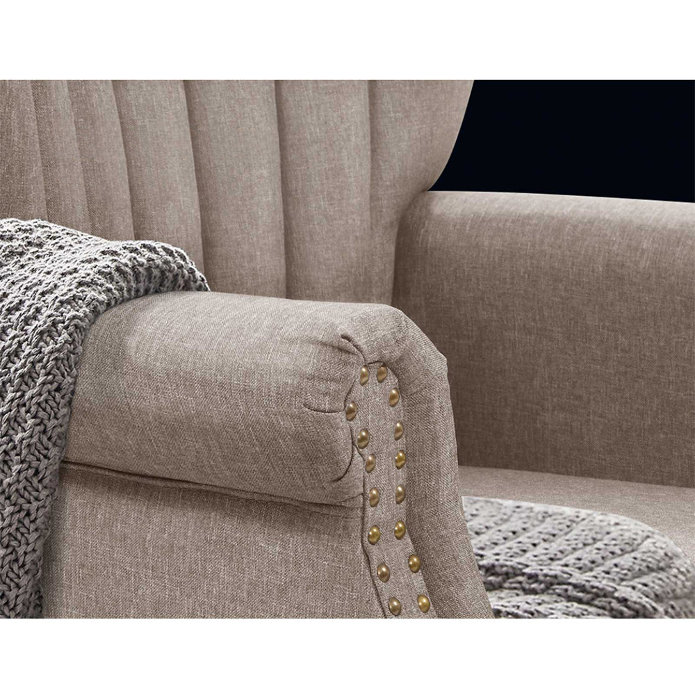 Armchair Lounge Chair Accent Chairs Armchairs Fabric Single Sofa Beige