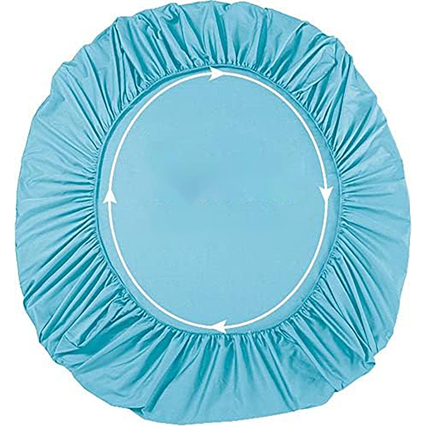 2000 TC Full Elastic Soft and Luxury Deep Pocket Fitted Bed Sheet - Ice Blue