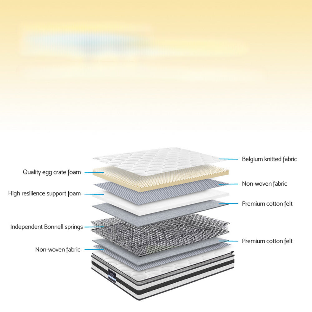 Bedding Bonnell Spring Mattress Topper - Single/King Single/ Double/Queen/King