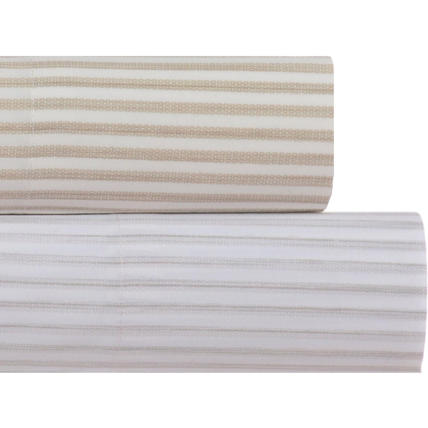 Crisp and Cool Cotton Percale Stylish Bed Sheet Set - Paloma Beach Grey