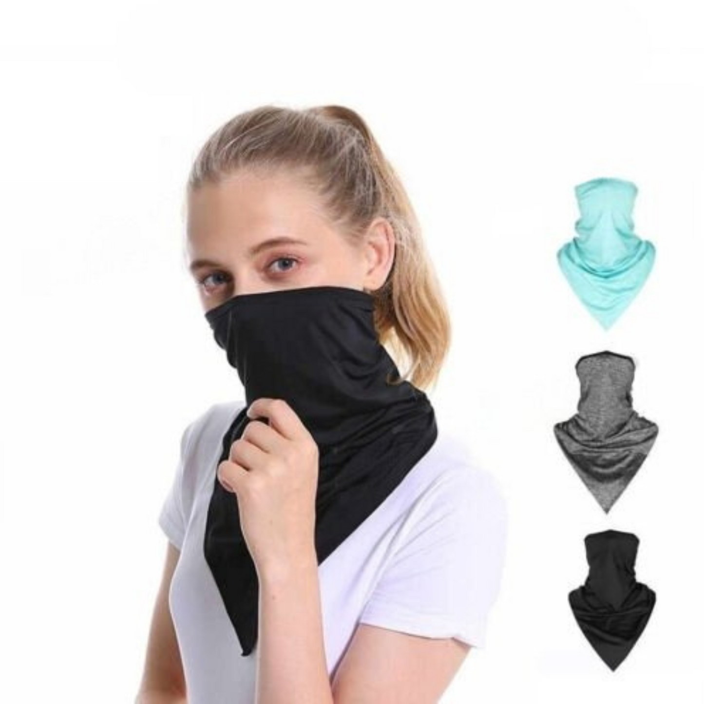Half Face Mask Scarf Balaclava Neck Cover for Motorcycle Cycling UV Sun Protection