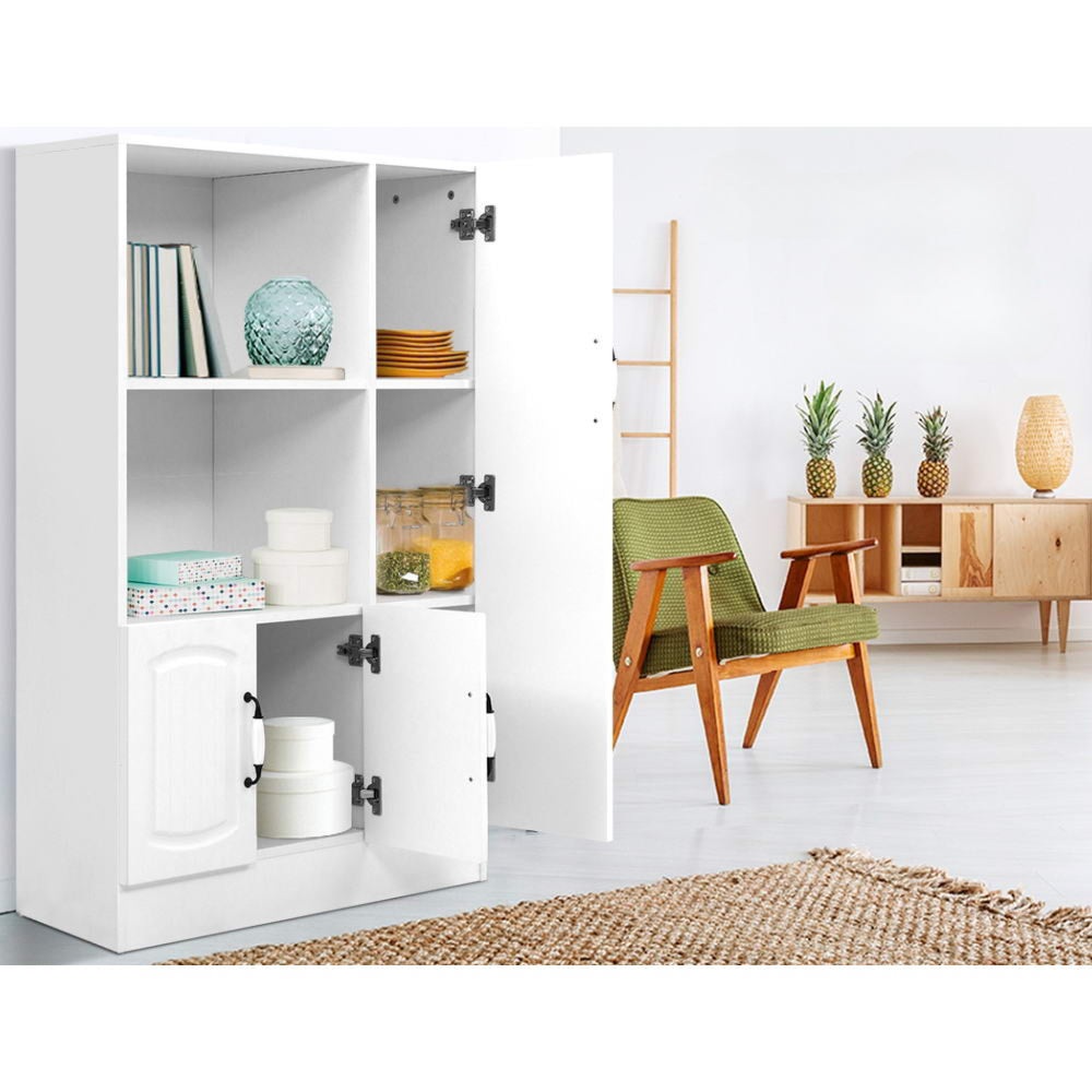 Buffet Sideboard Cabinet Storage Cupboard Doors White Kitchen Hallway
